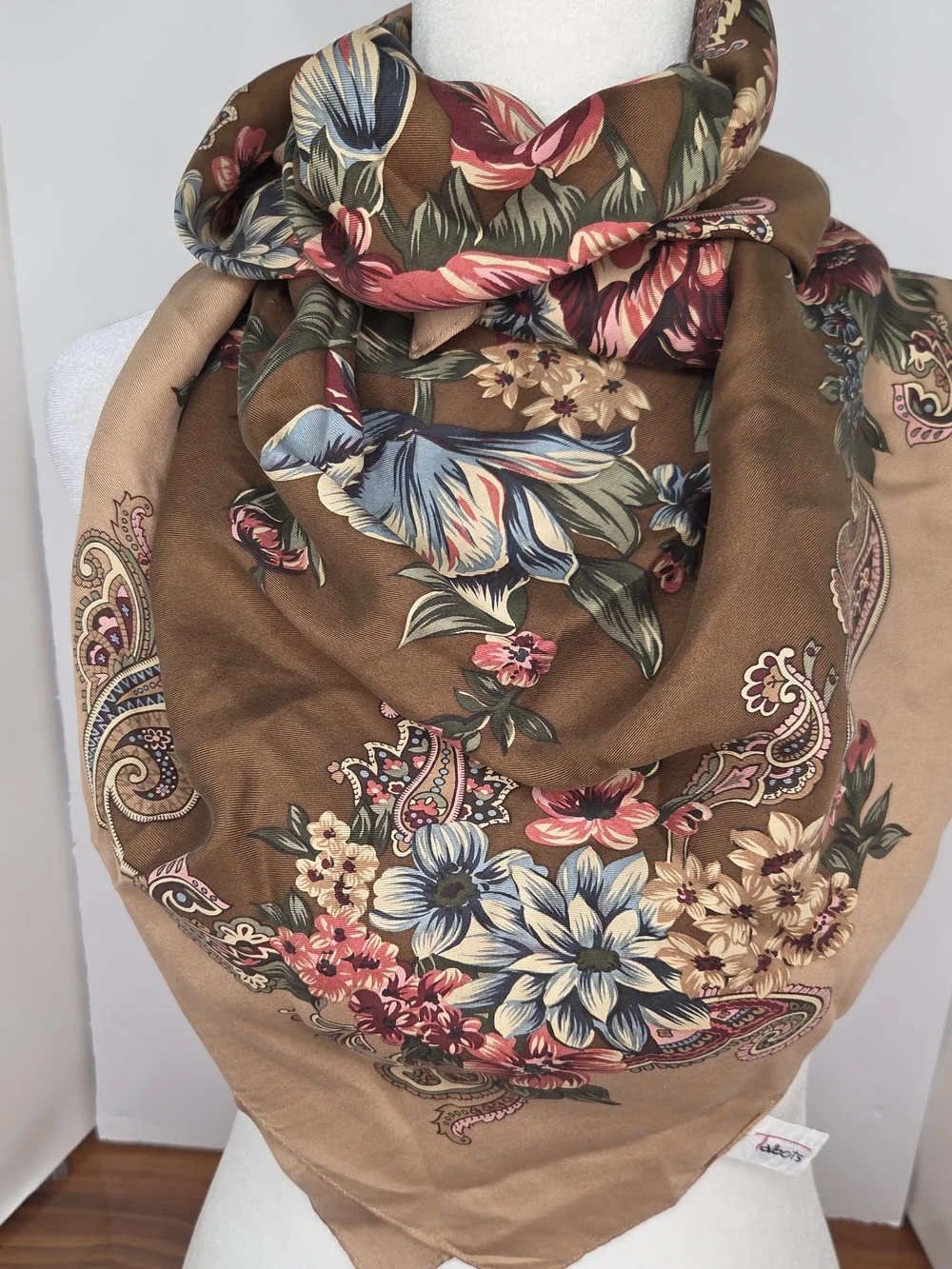 VTG Talbots Silk Square Scarf 36